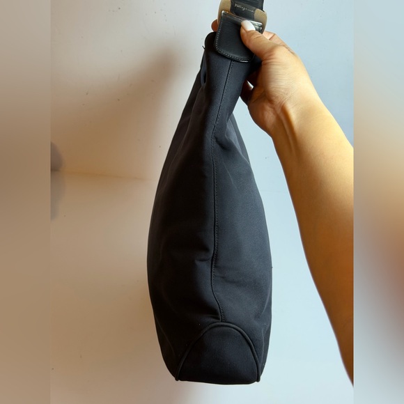 Salvatore Ferragamo Vala Shoulder Bag Nylon Black